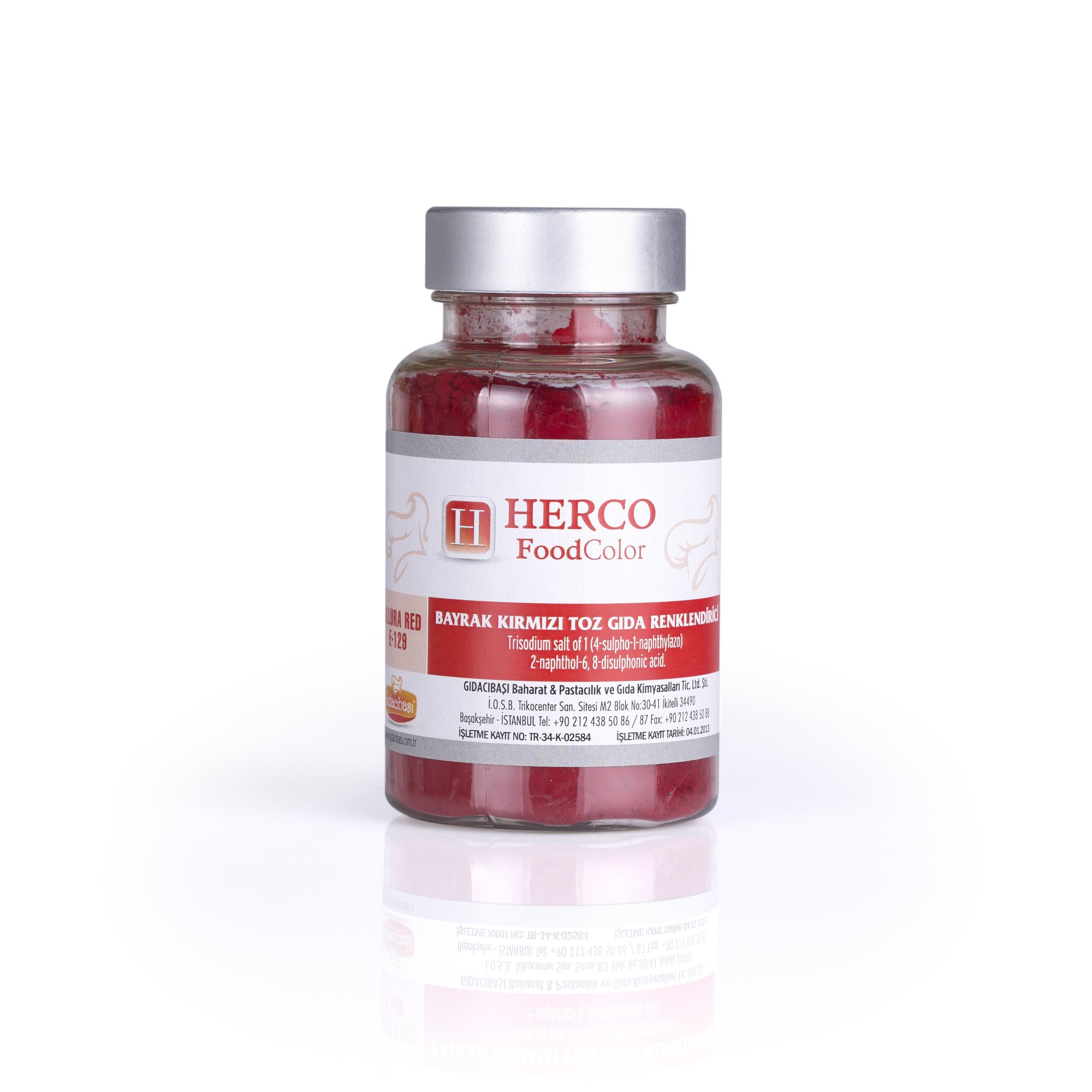 Bayrak Kırımızı Toz Gıda Renklendirici - Herco - Food Color 